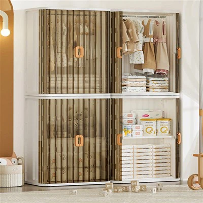 Dubbel rulldörr förvaringsgarderob