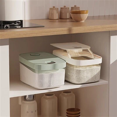 Skjutlock Risförvaringslåda